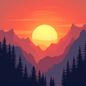 Sunrise on the Mountain