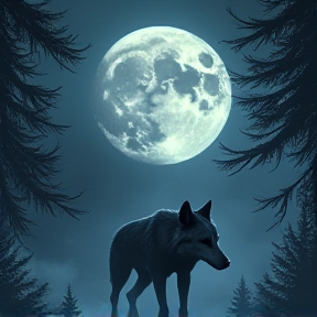 Pack Howls in the Moonlight