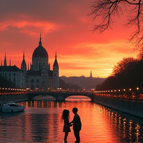 Viola and Viktor in Budapest