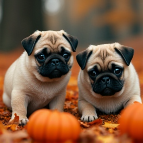 Pumpkin Pug Playtime