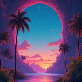 Portal to 80s Miami