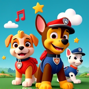 Paw Patrol Mighty Pups on the Triple