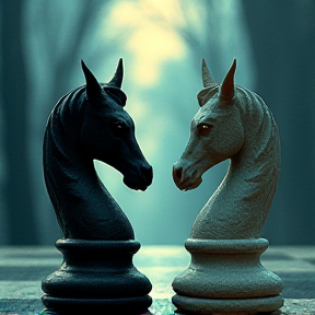 The Queen and King of chess