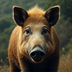 Francesco Scopato da un Cinghiale