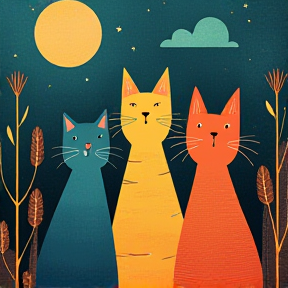 Four Feline Friends