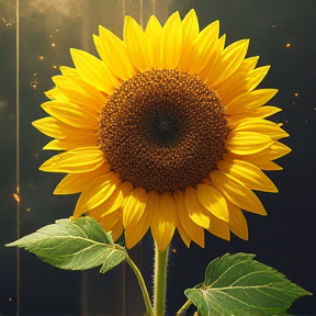  a sunflower.