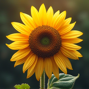  a sunflower.