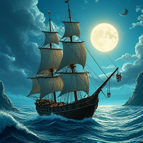 Pirate's Voyage Across the Ocean Blue