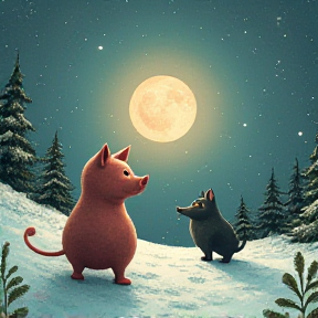 Pickles the Pig vs Frost the Cat