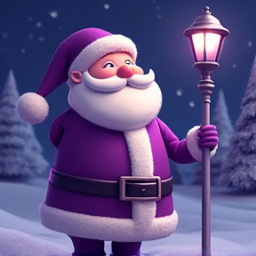 Purple Santa