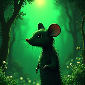 Une souris verte 