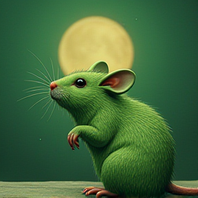 Une souris verte 