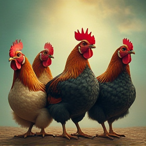 Five Chickens