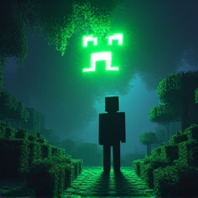 Creeper in der Nacht