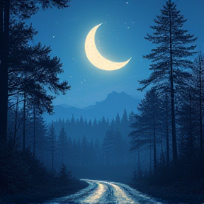 Moonlight and Back Roads