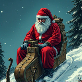 Santa's Dark Sleigh