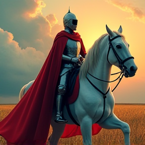 Knight on White Horse