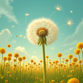 Let the dandelions bloom