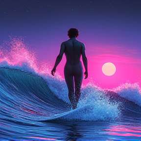 The Vaporwave Surfer