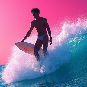 The Vaporwave Surfer