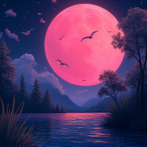 Under the Great Pink Moon