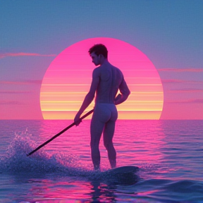 The Vaporwave Surfer