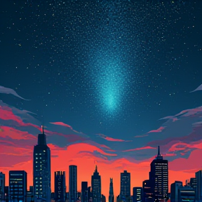 City Dreams Under Stars