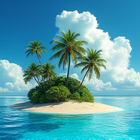 Tropical Island Paradise 