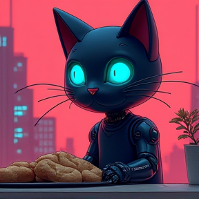 Cyber Kitty Bread