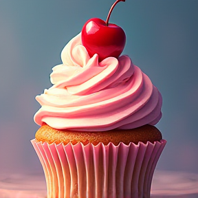 Cupcake cherry on top