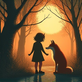 The girl and the fox