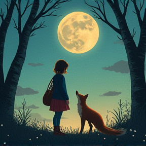 The girl and the fox