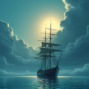 As ship and sea