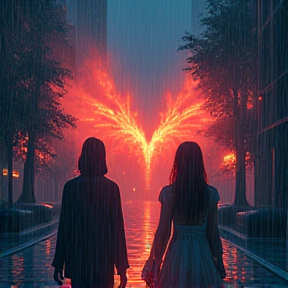 Twinflames in the rain