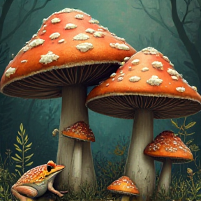 Mushroom Frogs