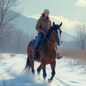 Riding in the Snow