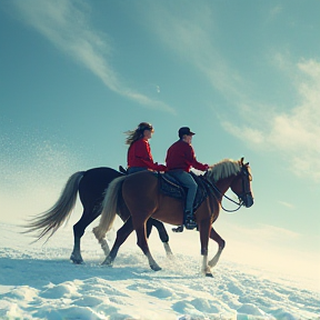 Riding in the Snow