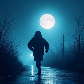 Runner at Night