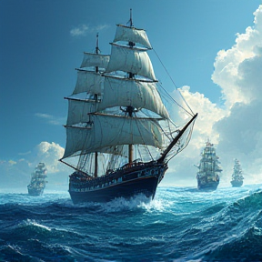 Blue Seas Galleon Battle