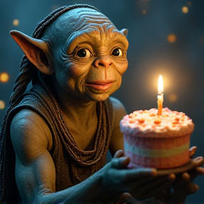 Gollum Chante Joyeux Anniversaire