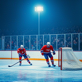 Power Play in White and Blue