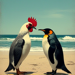 Chicken vs Penguin