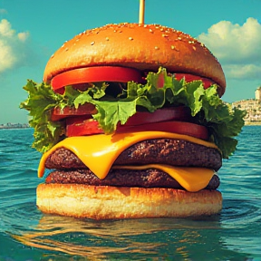 Cheeseburger Au Fond De La Mer