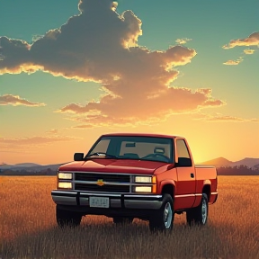 Paul's Red Silverado