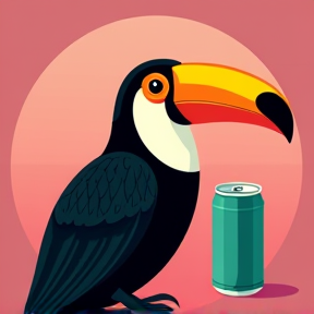 Tucan with Two Cans