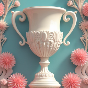 Porcelain trophy