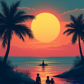 Sunset in Thailand