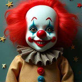 Rag Clown Doll