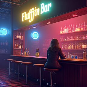 Fluffin in a Bar