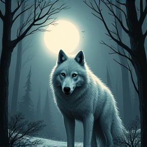 Moonlit Serenade for a Wolf